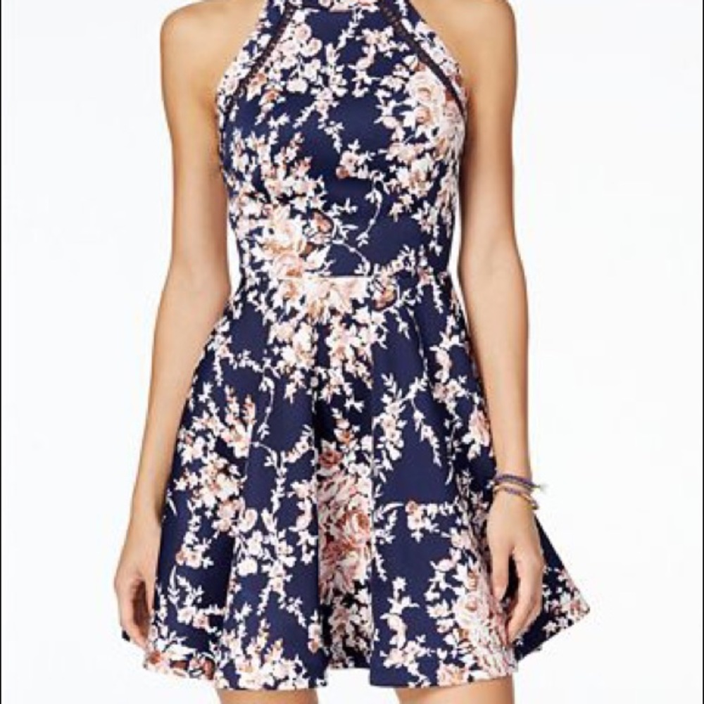 Macy’s | B. Darlin Floral Fit & Flare Dress